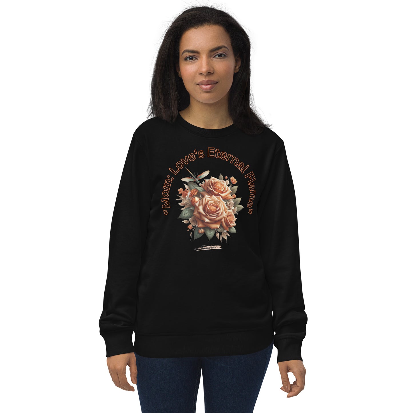 Unisex organic sweatshirt Rose Tangerine 1