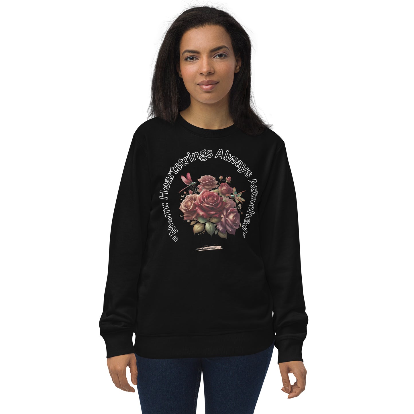 Unisex organic sweatshirt Rose Burgundy 3