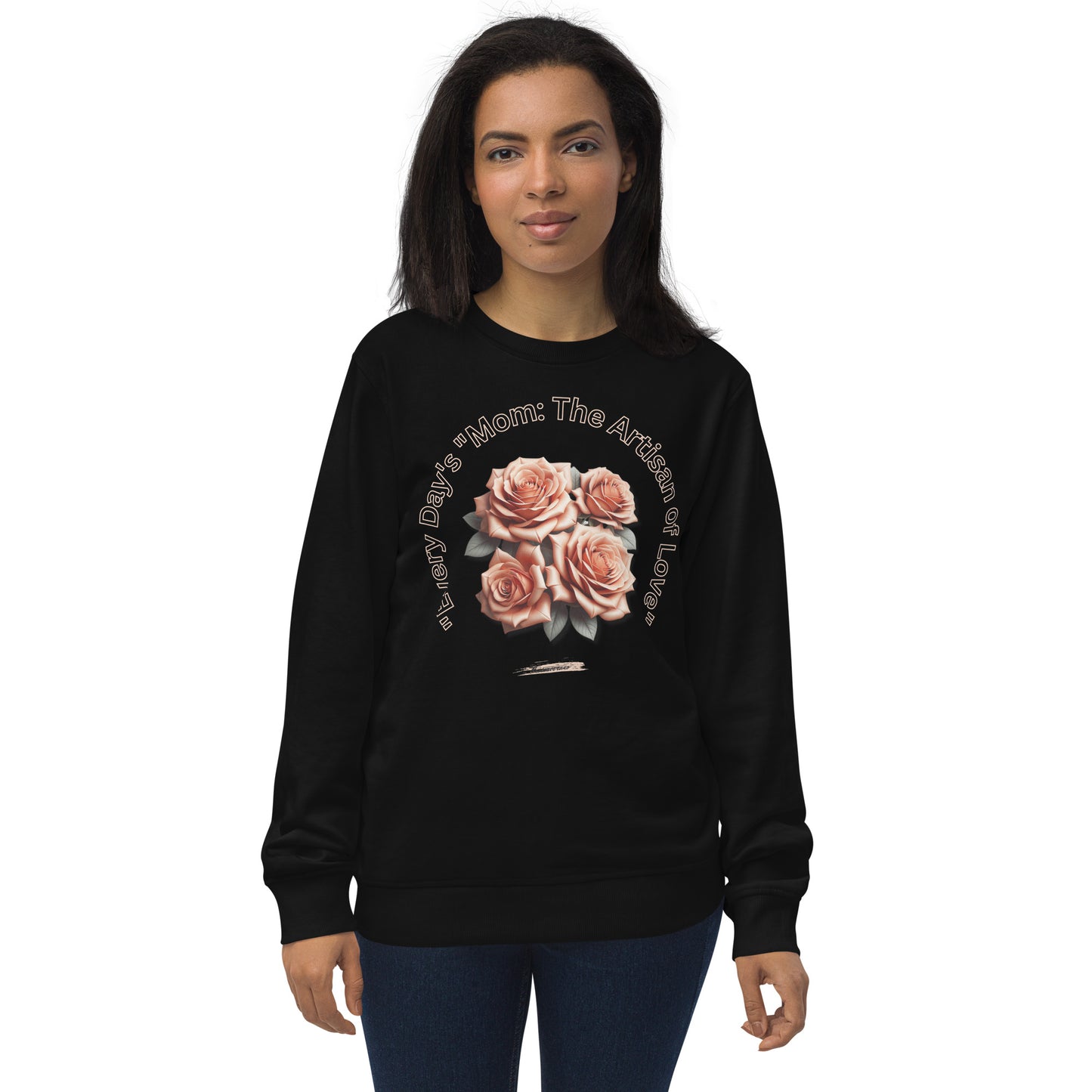 Unisex organic sweatshirt Rose Salmon 16