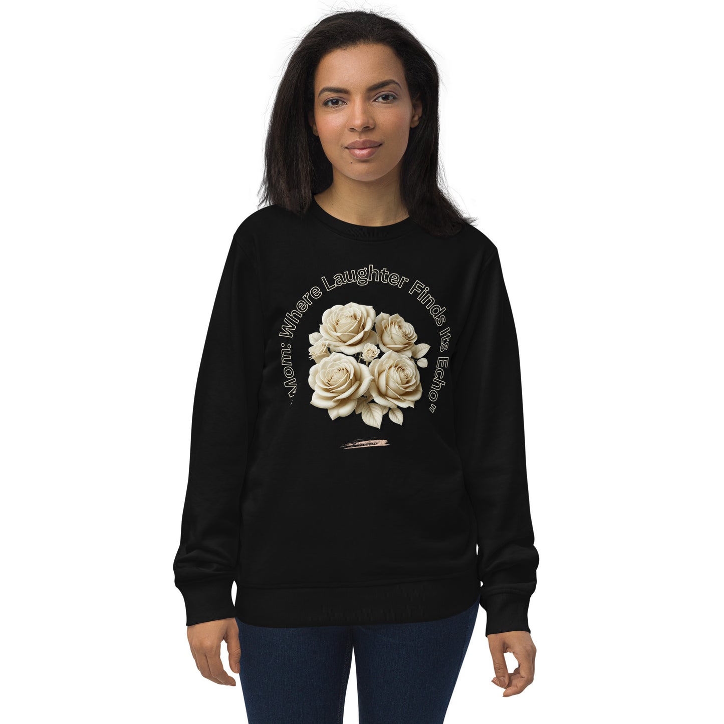 Unisex organic sweatshirt Rose Cream 20