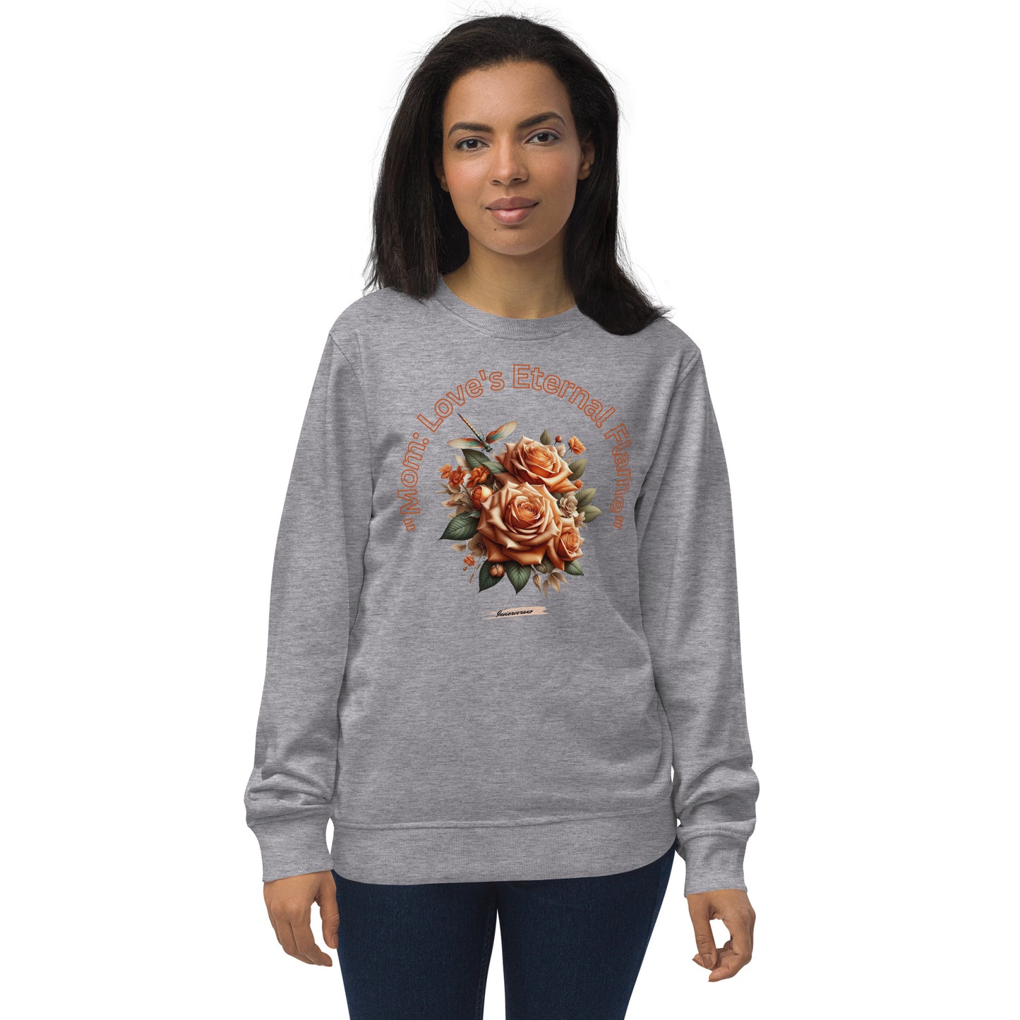 Unisex organic sweatshirt Rose Tangerine 1