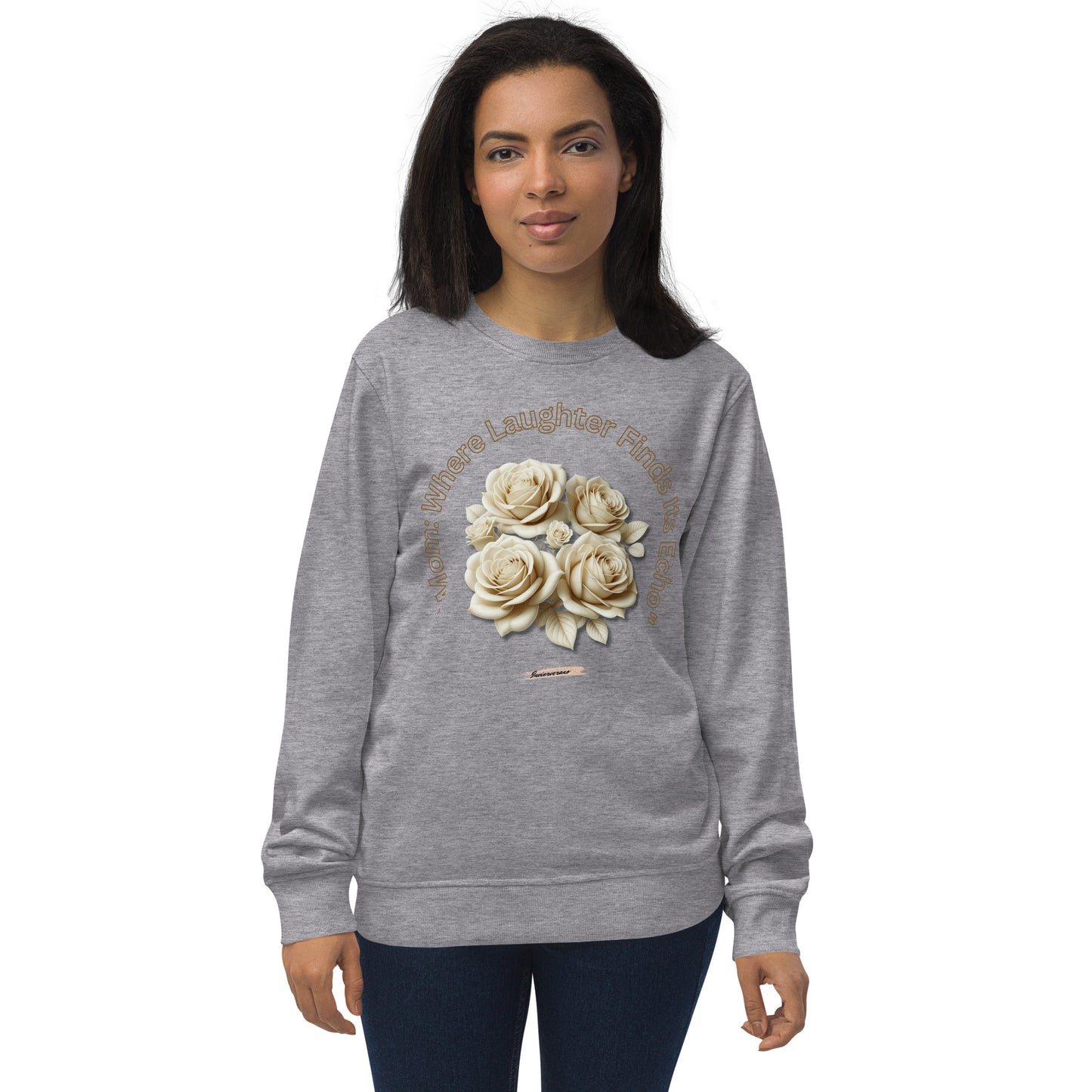 Unisex organic sweatshirt Rose Cream 20