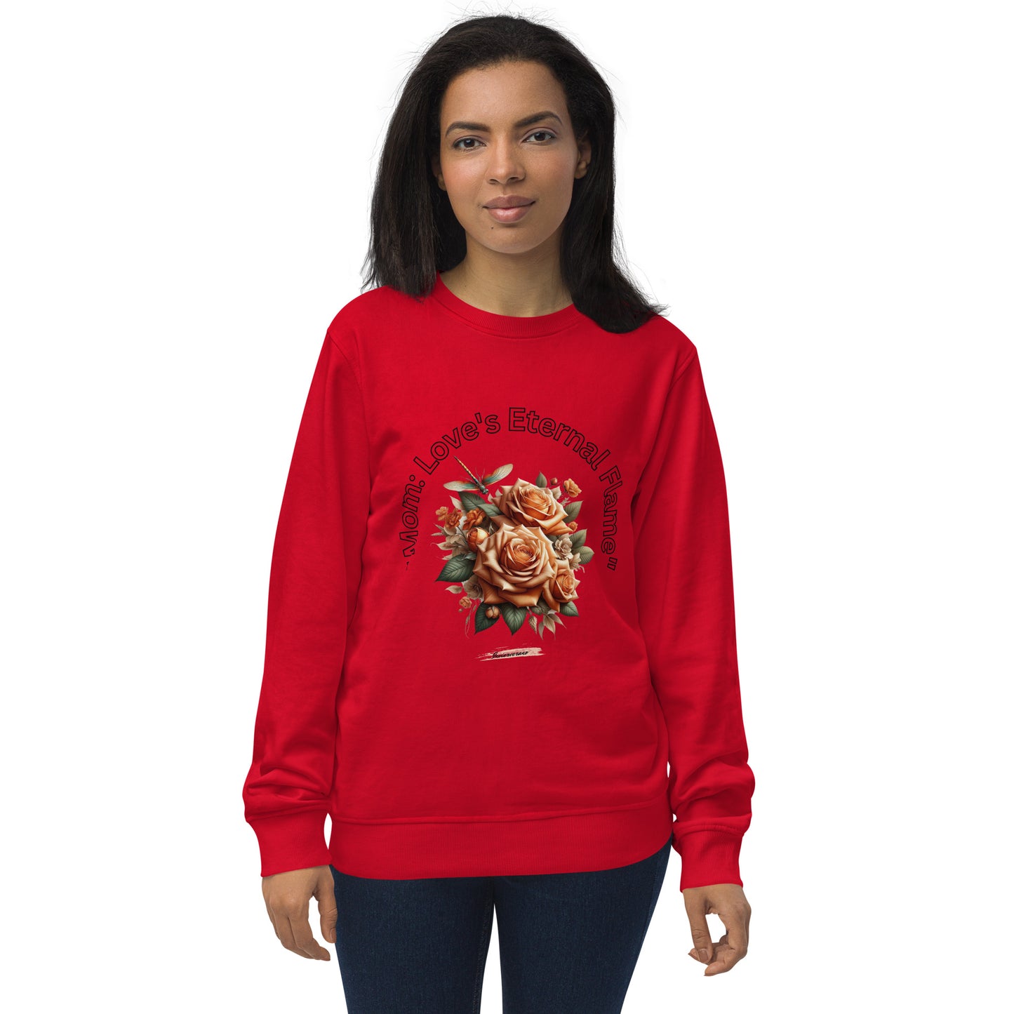 Unisex organic sweatshirt Rose Tangerine 1