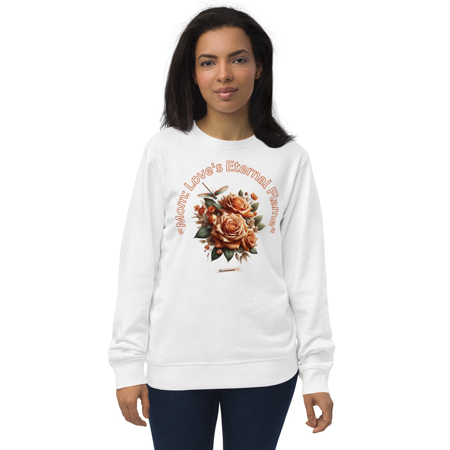 Unisex organic sweatshirt Rose Tangerine 1