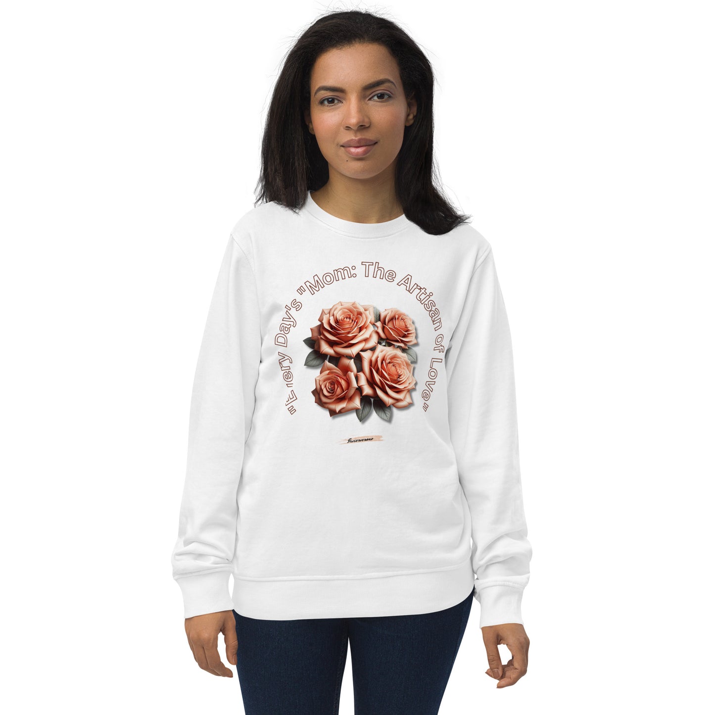 Unisex organic sweatshirt Rose Salmon 16