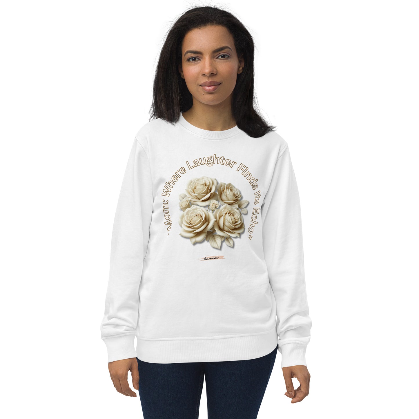 Unisex organic sweatshirt Rose Cream 20