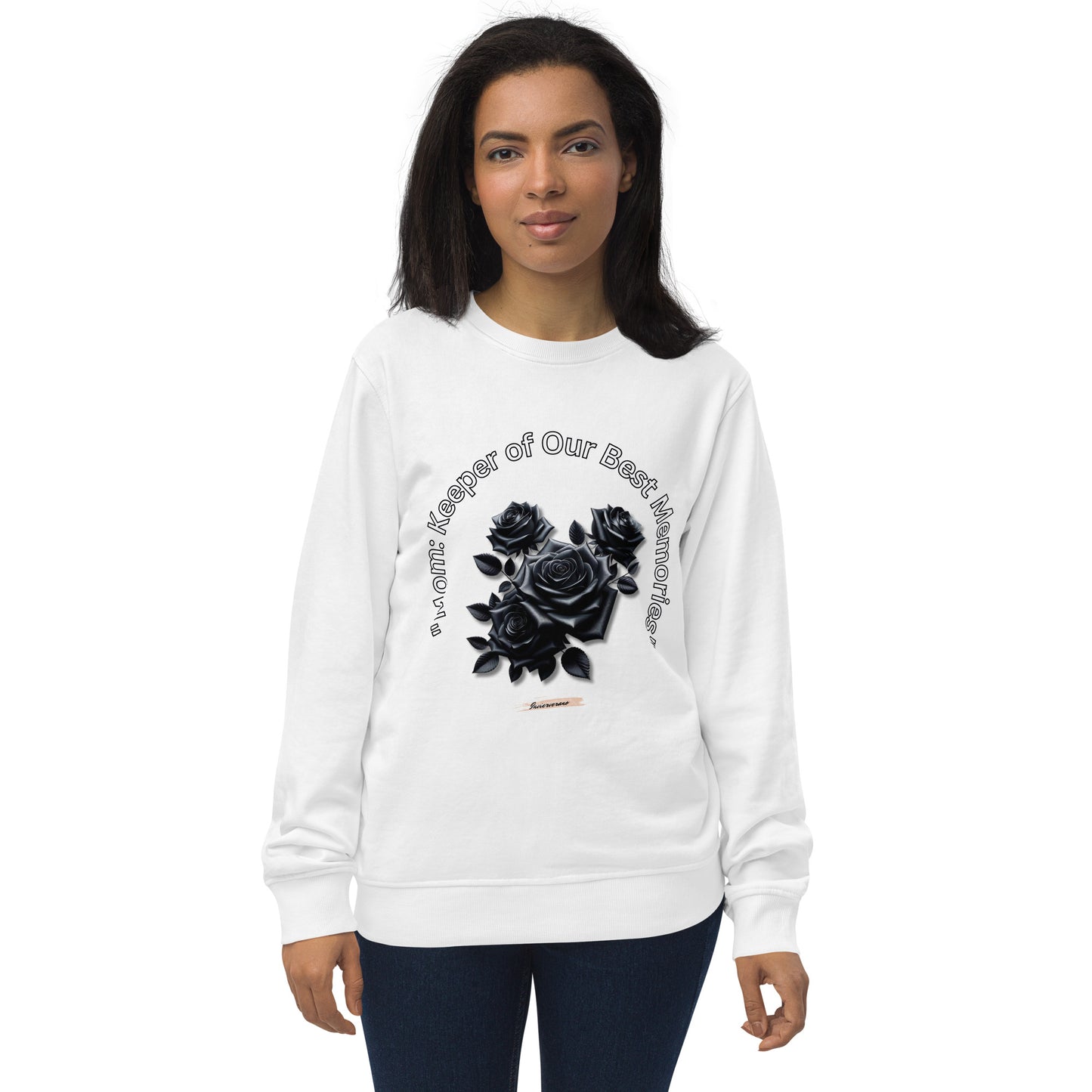 Unisex organic sweatshirt Rose Black 24