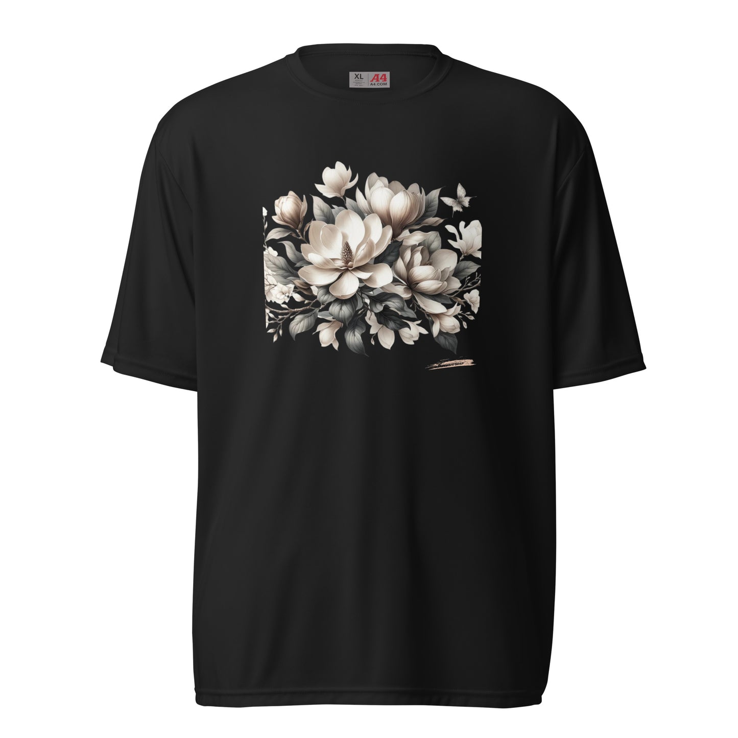 Unisex performance crew neck t-shirt Flower 22 Magnolia