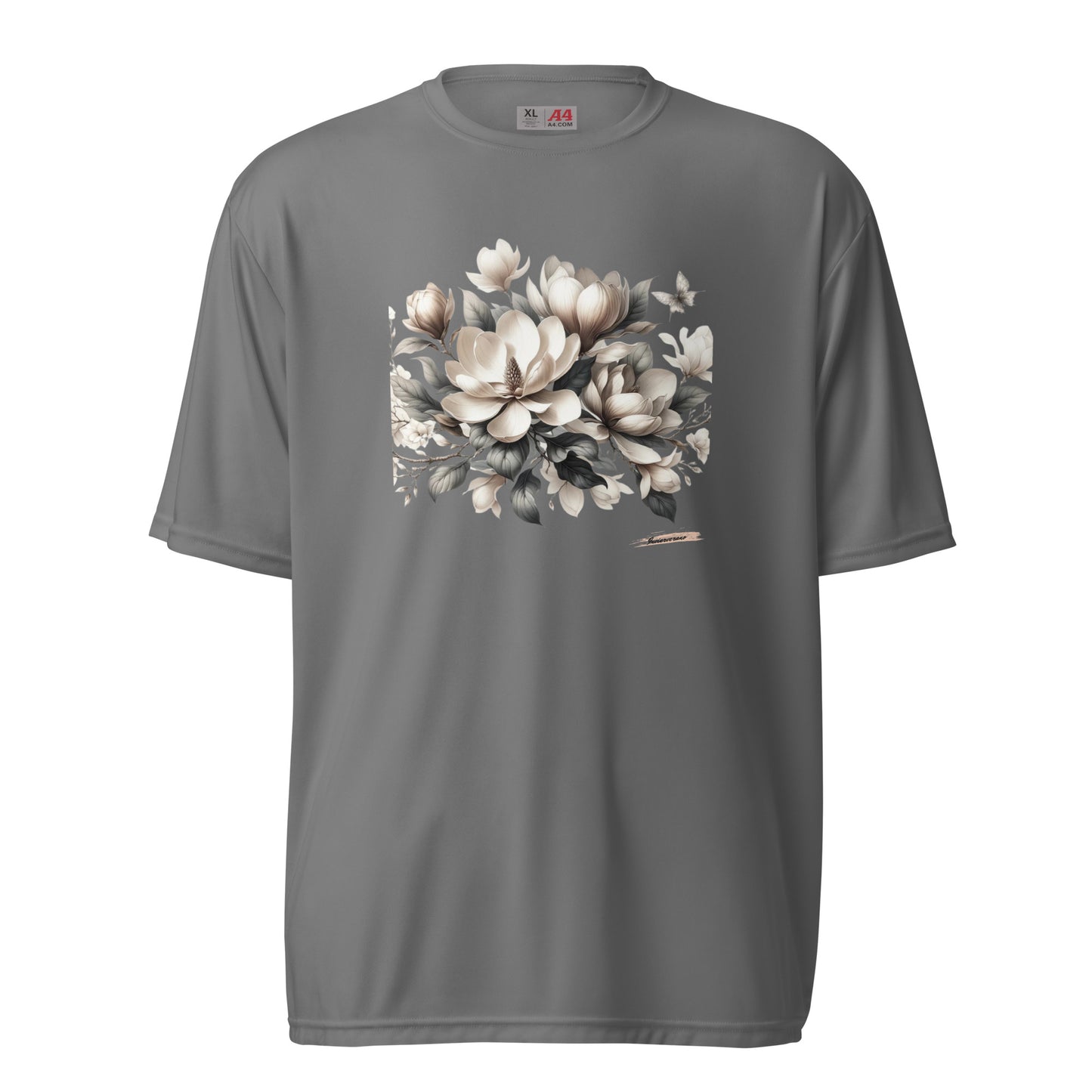 Unisex performance crew neck t-shirt Flower 22 Magnolia