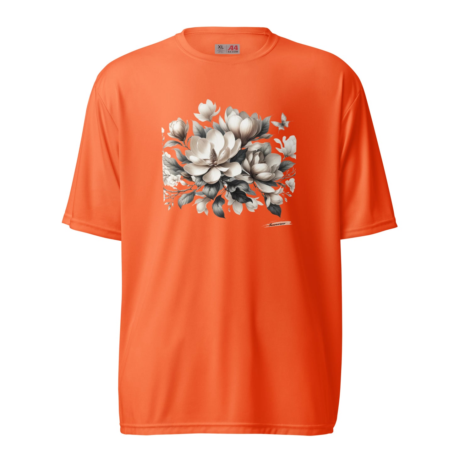 Unisex performance crew neck t-shirt Flower 22 Magnolia