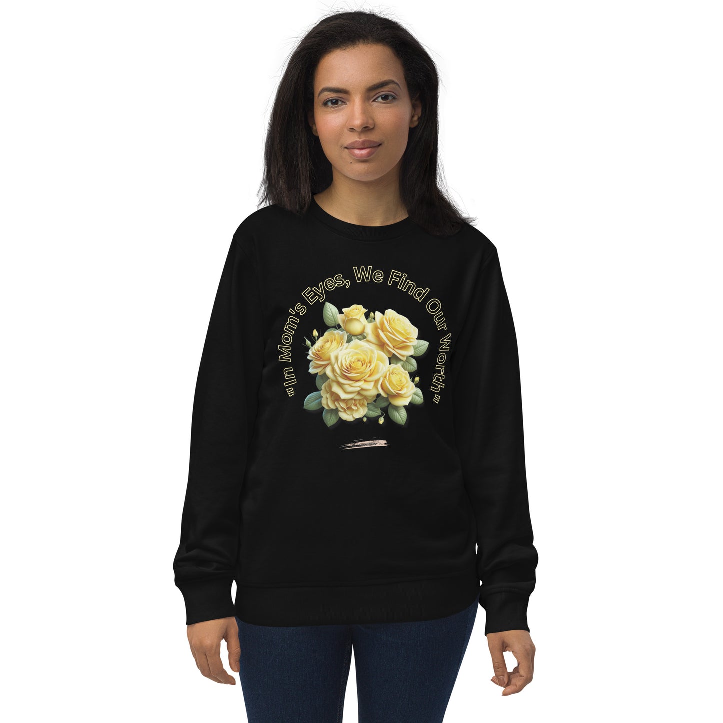 Unisex organic sweatshirt Rose Yellow 18