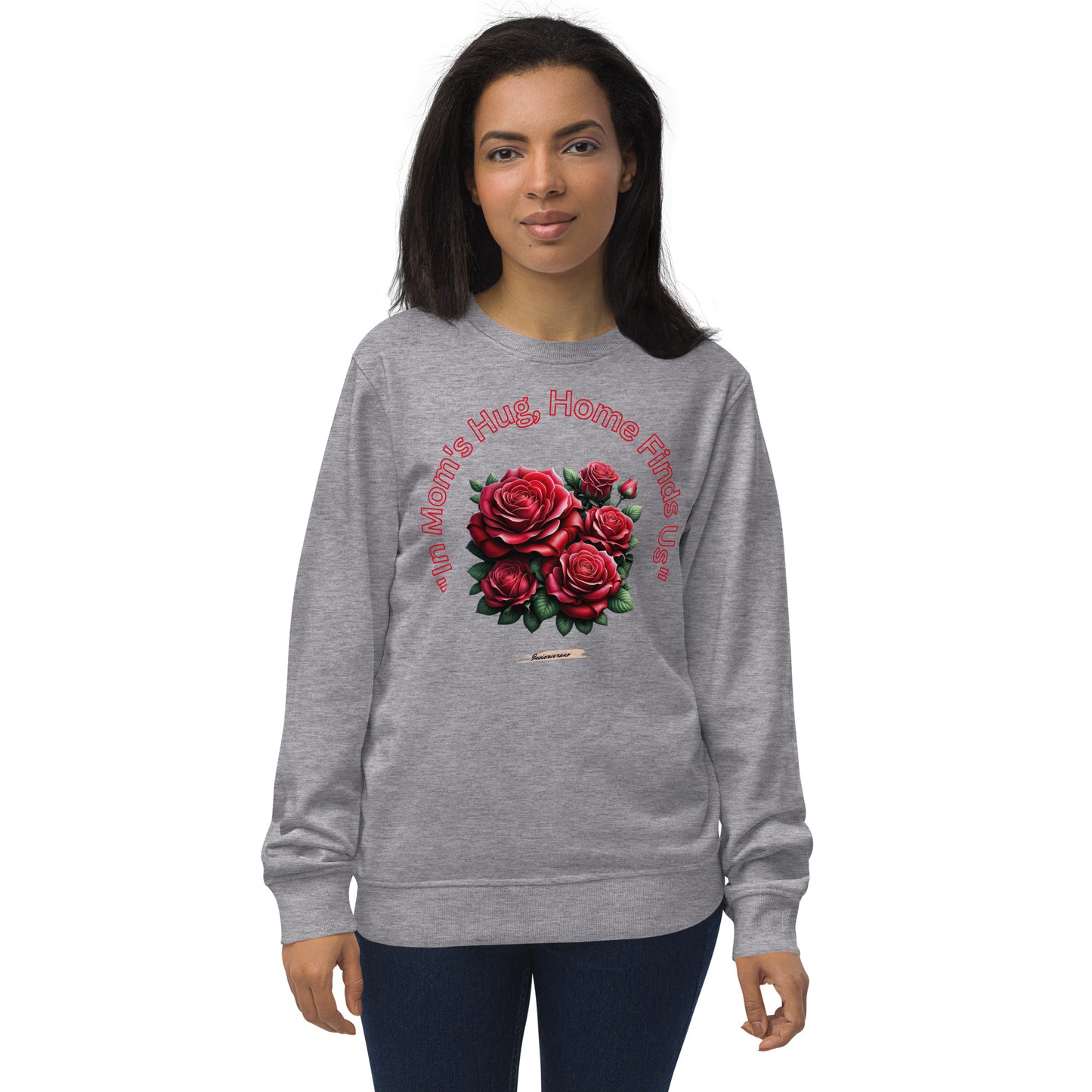 Unisex organic sweatshirt Rose Red 6