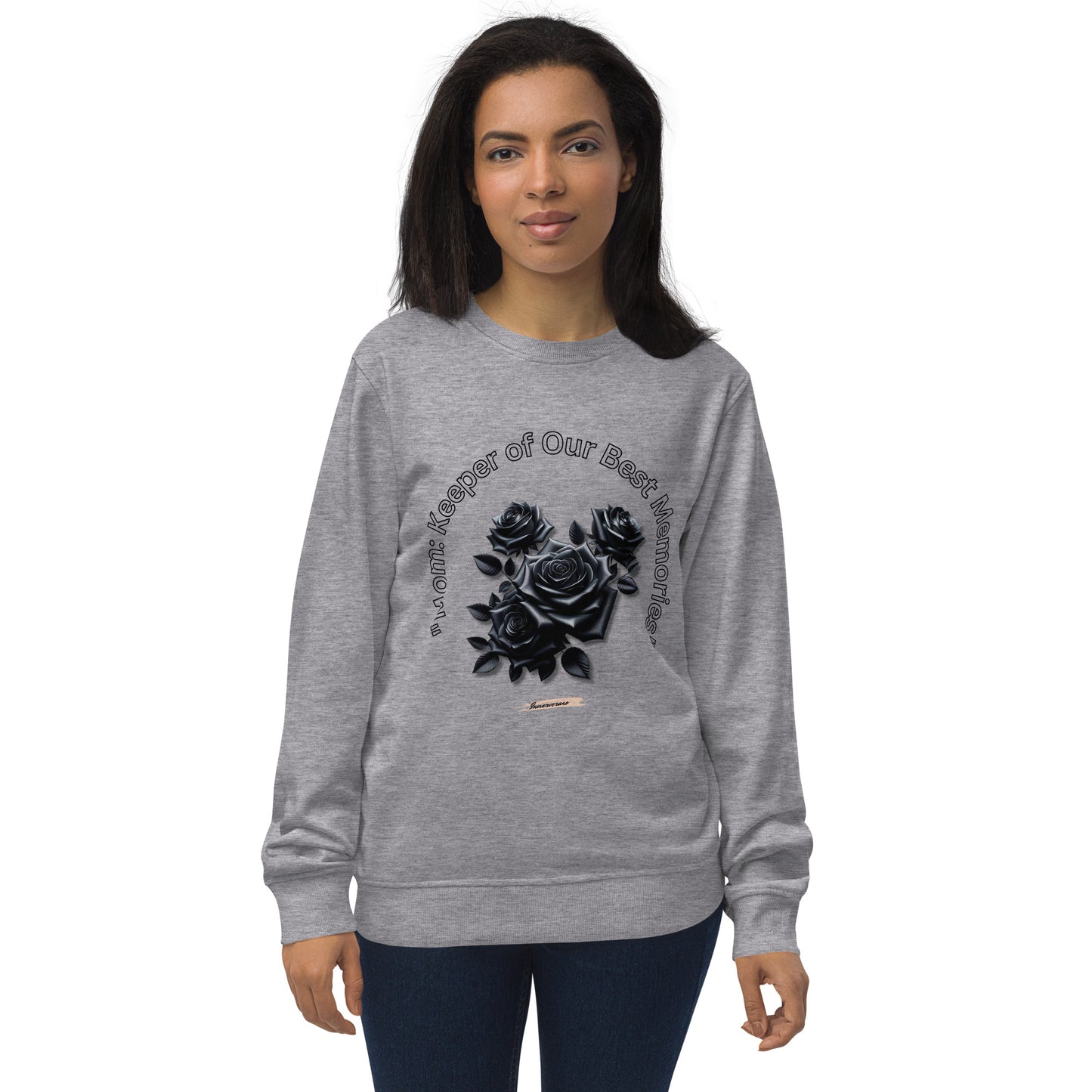Unisex organic sweatshirt Rose Black 24