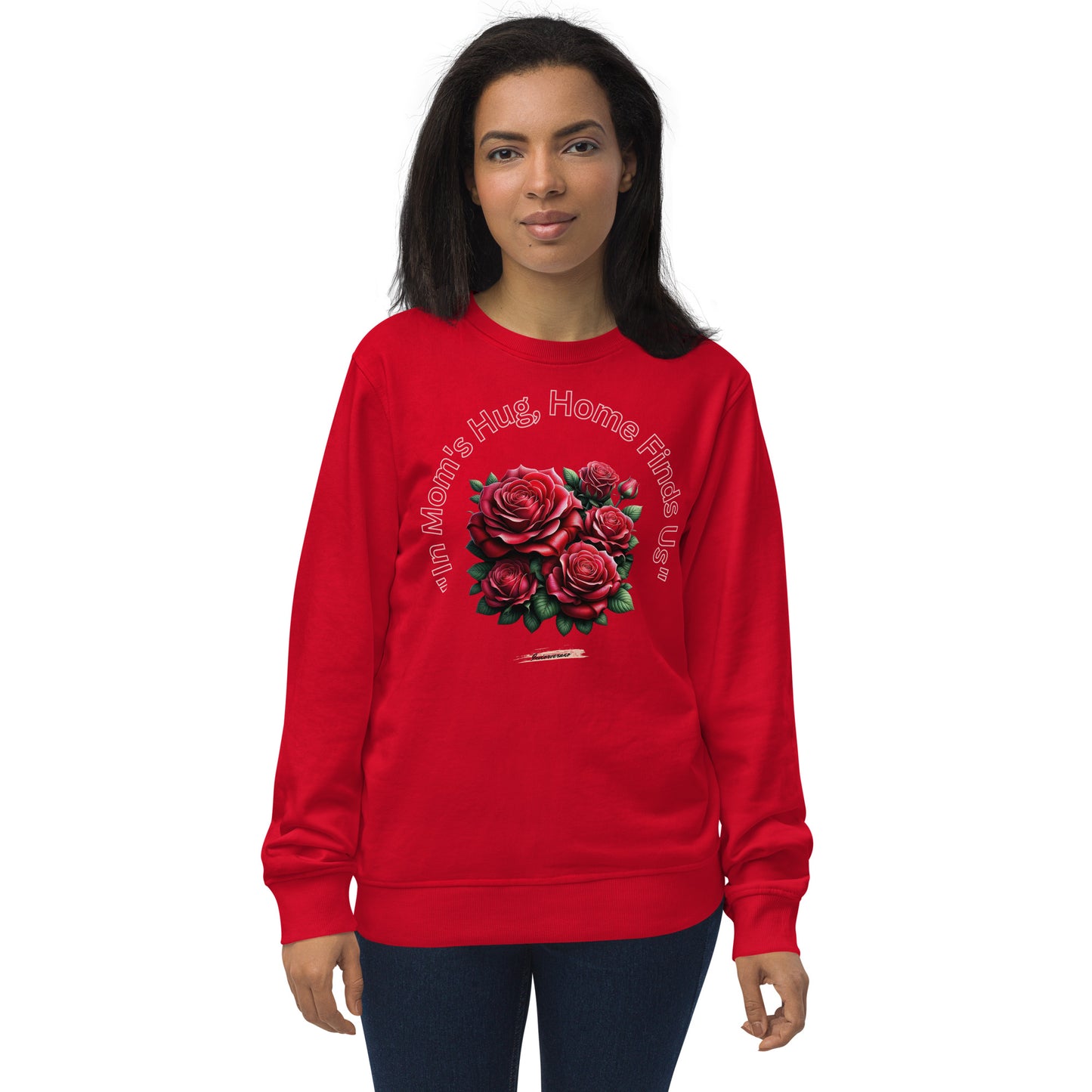 Unisex organic sweatshirt Rose Red 6