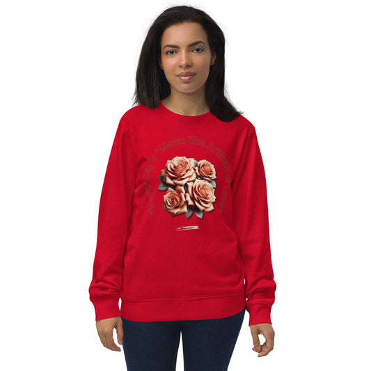 Unisex organic sweatshirt Rose Salmon 16