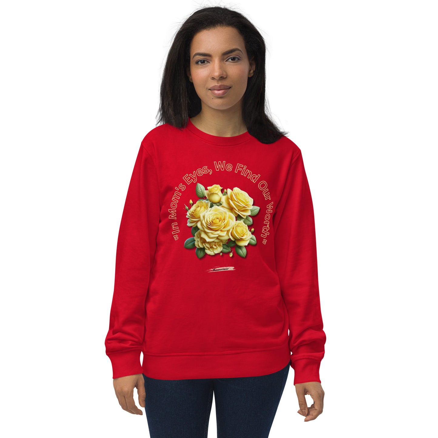 Unisex organic sweatshirt Rose Yellow 18