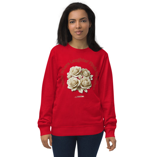 Unisex organic sweatshirt Rose Cream 20