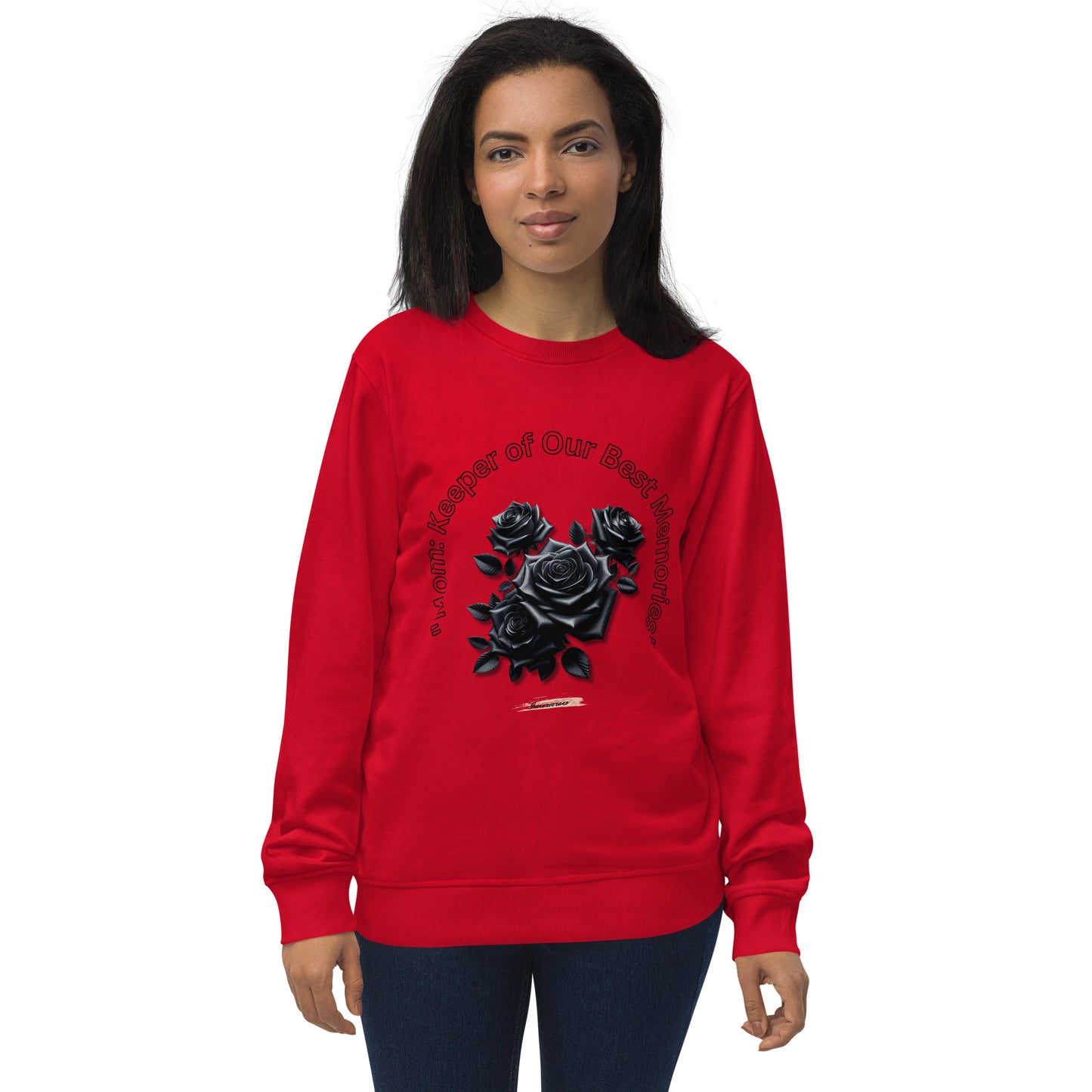 Unisex organic sweatshirt Rose Black 24