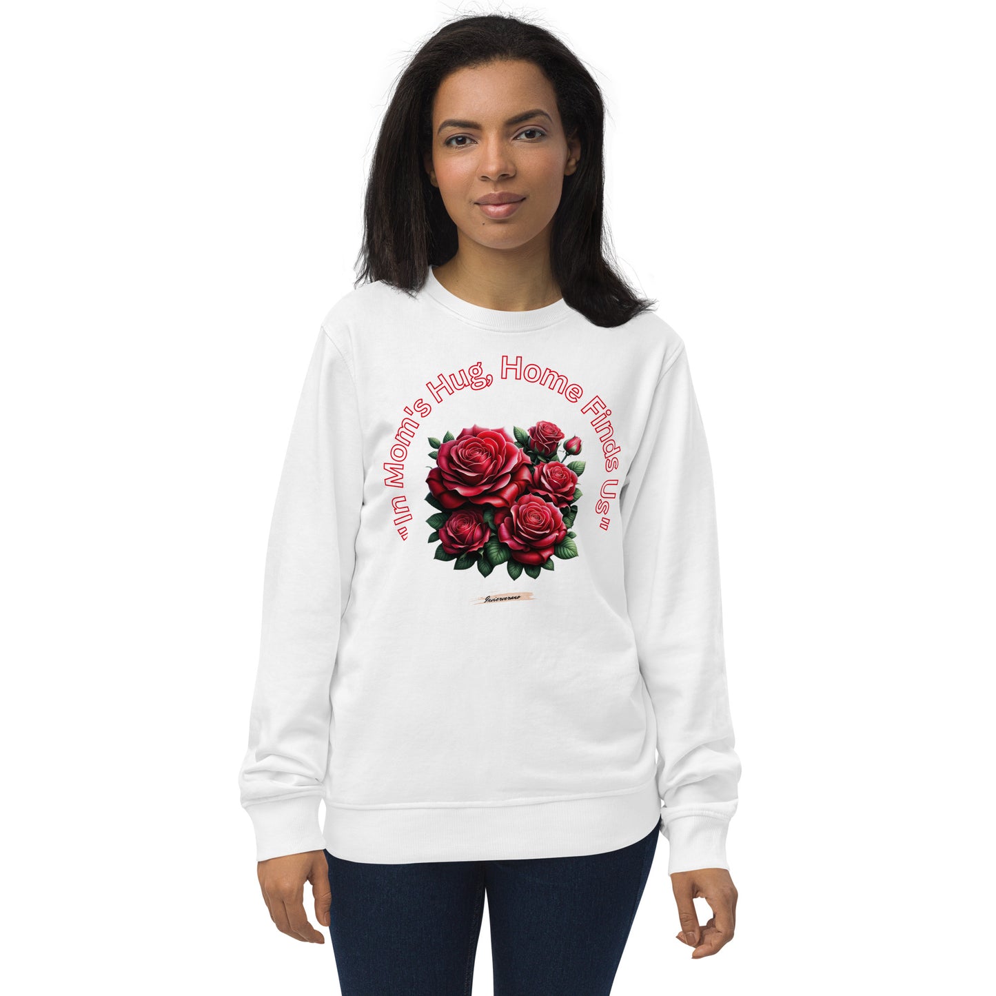 Unisex organic sweatshirt Rose Red 6