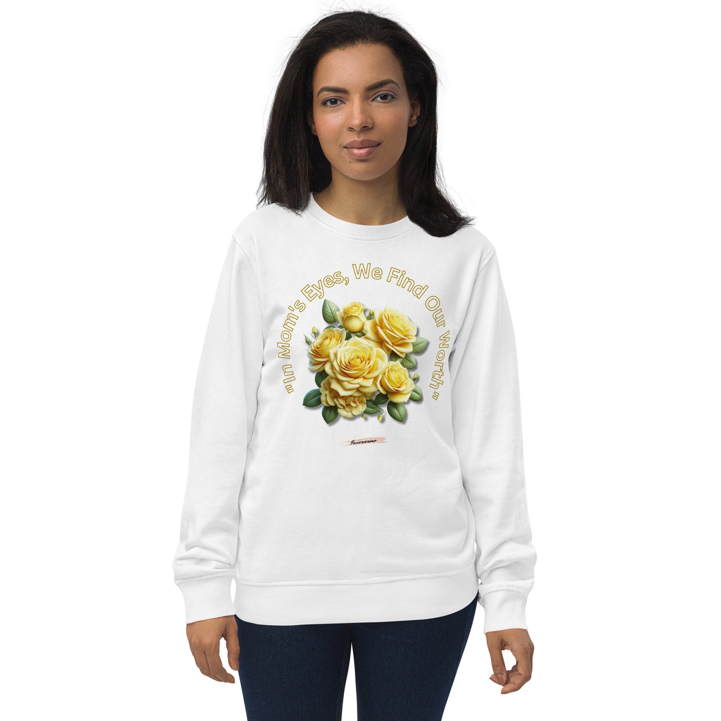 Unisex organic sweatshirt Rose Yellow 18